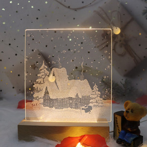 LED de unicornio de dibujos animados luz nocturna 3D Lampara Unicornio Luz de noche par decoracion de habitacion de ninos - Product Image 3