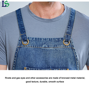 Tablier de cuisine résistant à l'usure pour coiffeur Tabliers de cuisine ajustables en jean denim avec étiquette de logo personnalisée - Product Image 2