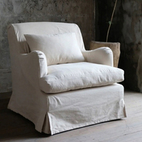 Canapé en tissu de coton et de lin Wabi-sabi, entièrement démontable, lavable, pour la maison, l'hôtel, les loisirs, la réception, chaise individuelle, sur mesure