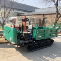 Mini-transporteur chenillé de 3 tonnes avec démarreur électrique, chargeur frontal et chargeur de tracteur, moment de charge élevé