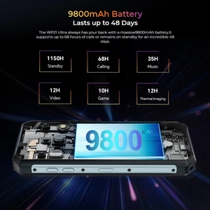 Venta al por mayor Popular <span class=keywords><strong>Oukitel</strong></span> <span class=keywords><strong>WP21</strong></span> Ultra Robusto teléfono móvil 12GB + 256GB Imagen térmica Sub Cámara teléfonos móviles 3G 4G Smartphone - Product Image 5