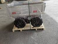 Transporteur électrique télécommandé agricole pour vergers, véhicule tout-terrain chinois 4x4 en fonte et aluminium avec grille métallique, outils agricoles