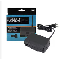 Adaptador de Corriente con Enchufe para EE. UU., UE, AU y Reino Unido para Nintendo 64, Cargador, Accesorios para Juegos