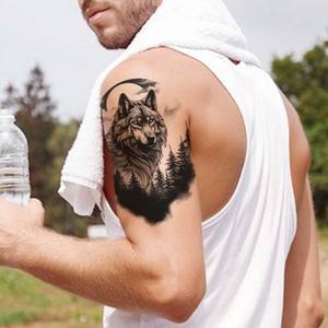 CG สติกเกอร์รอยสักปลอมกันน้ำได้สำหรับผู้ชายผู้หญิงดอกไม้สัตว์ - Product Image 4