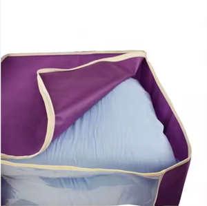 Sac de rangement de couette domestique sac de tri de vêtements de grande capacité sac de rangement d'emballage mobile avec fenêtre en pvc - Product Image 6