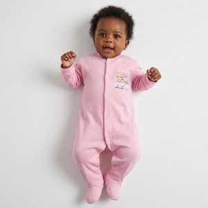 Bamboo Organic Cotton Baby Romper Children Onesie Baby Girl Boy Christmas Ruffle Romper Knit Ruffle Sleeve Rompers Online Sale - Product Image 1