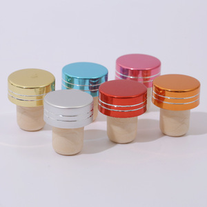 <span class=keywords><strong>Bouchons</strong></span> en T en polymère personnalisés de 22 mm/22,5 mm avec dessus en aluminium anti-effraction pour bouteilles de vin et spiritueux – Vente en gros - Product Image 4
