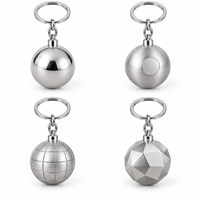 Porte-clés en métal décoratif à facettes personnalisé, porte-clés en métal avec logo personnalisé, vente en gros directe d'usine, cadeau, fabricant OEM, porte-clés en métal