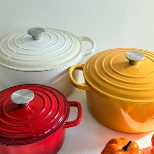 Olla Redonda <span class=keywords><strong>de</strong></span> <span class=keywords><strong>Hierro</strong></span> <span class=keywords><strong>Fundido</strong></span> Esmaltado <span class=keywords><strong>de</strong></span> Grado Alimenticio con Tapa, Precio <span class=keywords><strong>de</strong></span> Fábrica al por Mayor, Cacerola <span class=keywords><strong>de</strong></span> <span class=keywords><strong>Hierro</strong></span> <span class=keywords><strong>Fundido</strong></span> No Tóxica, Horno Holandés - Product Image 3