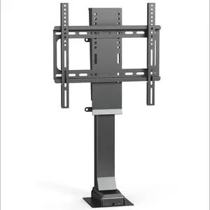 Suporte de elevador ajustável para tv, controle remoto casa inteligente, altura vertical motorizada