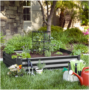 Oem & ODM thép mạ kẽm kim loại vườn giường Kim loại sắt sàn Jumbo Kích thước trồng hộp lớn lên vườn giường - Product Image 2