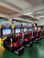 Simulateur de course 3D électronique pour adultes, console de jeu d'arcade à monnayeur, garantie 1 an