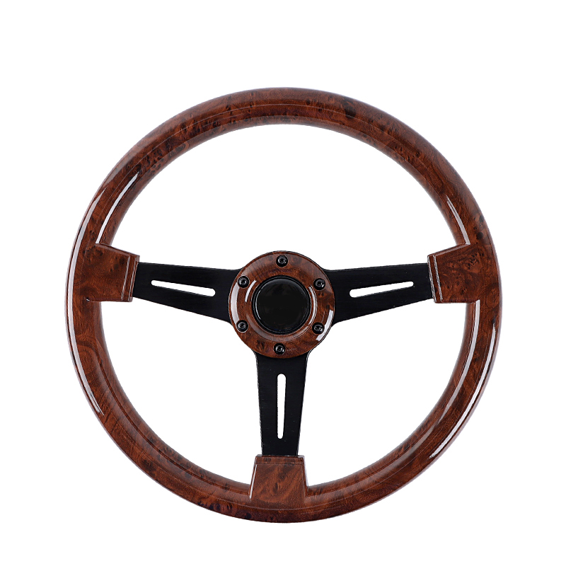 Volante clásico Estilo de madera Volantes Racing Auto Madera Vintage 350mm Volante de coche