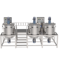 Haute productivité 1000L 2000L 3000L ligne de production de sirop équipement mélangeur d'homogénéisation pour Gel cosmétique
