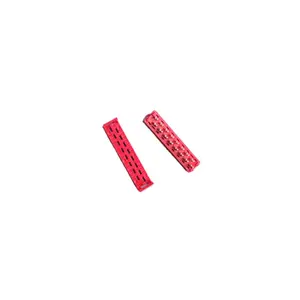 red 1.27mm Tyco IDC socket Polarized and contain strain relief clips contact with 1.27mm flat cable and dip to PCB