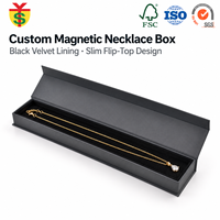 Boîtes à bijoux personnalisées en carton avec fermeture magnétique de qualité supérieure, boîtes cadeaux en papier mat avec logo, boîte à collier de luxe
