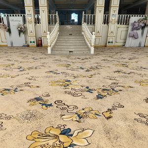 Moquette en rouleau à motifs floraux 3D, prix d'usine, mur à mur, pour la décoration intérieure, salon, salle de banquet et escaliers - Fabriqué en Chine - Product Image 5