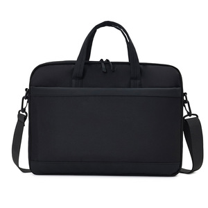 Sac pour ordinateur portable en polyester imperméable, sacoche d'affaires durable, grande capacité, sac bandoulière pour femme en cuir PU, sacoche d'affaires - Product Image 2