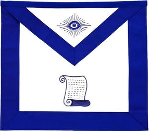 Masonic Blue Lodge Officers <b>Apron</b> Set of 11 Embroidered <b>Aprons</b>, <b>Leather</b> Masonic Regalia <b>Apron</b> - Product Image 6