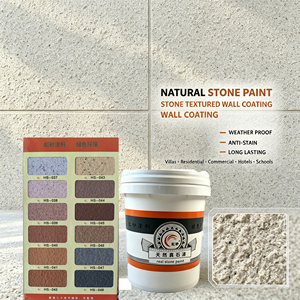 <span class=keywords><strong>Peinture</strong></span> texturée pour murs extérieurs de villa, haute dureté, effet pierre véritable, anti-fissures, autonettoyante - Product Image 2