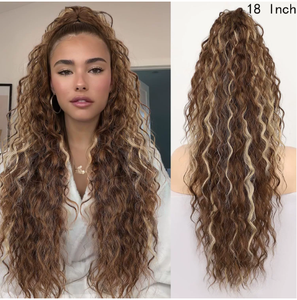 Peluca Larga y Rizada Sintética <span class=keywords><strong>para</strong></span> <span class=keywords><strong>Mujer</strong></span>, Color Naranja a Castaño Rojizo, con Frente de Encaje <span class=keywords><strong>para</strong></span> Uso Diario, Cosplay y Fiestas - Product Image 1