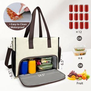 <b>Lunch</b> Bag for Women, 15.6" Laptop Tote with Insulated <b>Lunch</b> <b>Box</b> <b>Compartment</b> for Nurse, Teacher Work Officel Outdoor - Product Image 3