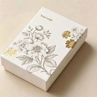 Boîte à bijoux avec logo personnalisable, écologique et biodégradable pour l'emballage de bijoux de luxe et d'autres articles.