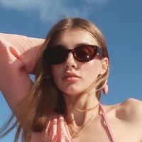 2025 nouveau Vintage rétro oeil de chat lunettes de soleil femmes coloré écologique recyclé plastique UV 400 polarisé bleu rouge vert cadres