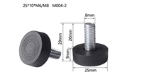 Pieds de nivellement réglables pour meubles M6/M8, protection de sol, pieds de nivellement pour armoire, table, chaise