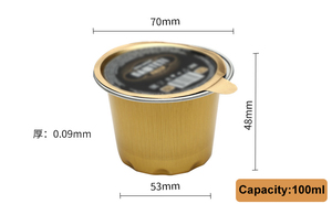 100ml nhỏ Vòng nhôm lá nướng cốc nhỏ bánh Khay nhôm lá mỏng <span class=keywords><strong>container</strong></span> với nắp - Product Image 6