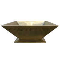 Jardinières en acier galvanisé pour l'extérieur, pots de fleurs en métal pour jardin, patio, décoration de rue