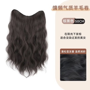 Extensions de cheveux ondulés en forme de V pour femmes, longues et bouclées, pour un volume accru, adaptées à toutes les formes de visage - Product Image 6