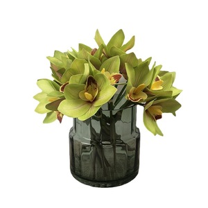 Orchidées Phalaenopsis artificielles Huilan pour la décoration moderne de la maison, plante décorative, ornement de jardin, fleurs artificielles, fausse herbe, verdure - Product Image 5