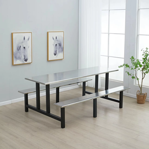 Cantina escolar de mesa industrial antihuellas dactilares resistente a la decoloración aprobada por BIFMA a bajo precio - Product Image 4