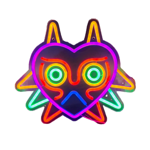 Letrero Luminoso LED de Neón GGK, Máscara de Majora, Serie <span class=keywords><strong>LoZ</strong></span>, IP65, Cuerpo de Acrílico, Decoración de Pared, Regalo para Fanáticos de Zelda, Luz Blanca Cálida - Product Image 1