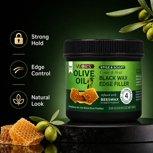 แว็กซ์จัดแต่งทรงผมสีดำ น้ำหนัก 310 กรัม สำหรับผู้ชาย ยี่ห้อ Olive Oil  ติดทนนาน ควบคุมเส้นผมได้ดีเยี่ยม รับผลิตแบรนด์ส่วนตัว - Product Image 6
