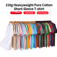 T-shirts vierges épais à impression de logo personnalisé, vente en gros, pour hommes, coupe oversize, 100% coton 240G, à épaules tombantes, unis