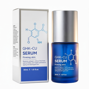 Siero Viso Antietà e <span class=keywords><strong>Antirughe</strong></span> con GHK-Cu, Peptide di Rame e Matrixyl 3000, Biologico, a Marchio Privato, Rassodante e Riparatore - Product Image 1