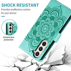 เคสหนังดอกทานตะวันนูนสำหรับ Iphone15promax 15PLUS 14PROMAX 14PLUS เคสฝาพับพร้อมช่องใส่บัตรหนังเทียม - Product Image 3