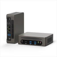 HYSTOU M9 PC Mini, untuk kantor rumah 13th Gen I5 I7 DDR5 4K/8K HD DP Tipe C tiga tampilan PC WIFI 6 Win 11 Desktop Mini PC