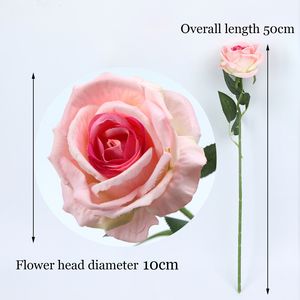 Fleur artificielle décorative, rose rouge <span class=keywords><strong>en</strong></span> velours, rose romantique pour mariage, <span class=keywords><strong>centre</strong></span> <span class=keywords><strong>de</strong></span> <span class=keywords><strong>table</strong></span> décoratif - Product Image 4