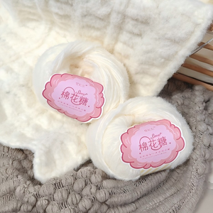 2025 meilleures offres sur 100% Nylon moelleux laine teint à la main tricot Pom Pom laine à motifs de haute qualité - Product Image 1