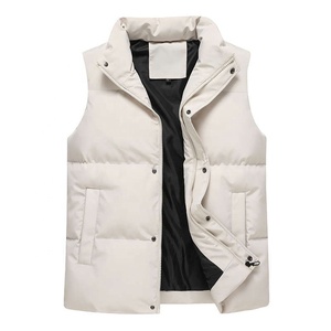 Men's Outwear Hooded Custom Warm Thick Outdoor Winter Coat Quilted Padded Puffer Vest With High Quality Fabric <strong>Lightweight</strong> <strong>Gilet</strong> - Product Image 4