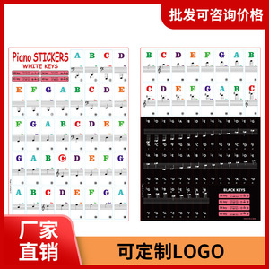Piano Keyboard Sticker With Notes And Solfege For 88 61 54 49 Keys Transparent <b>Musical</b> <b>Instrument</b> Accessory - Product Image 3