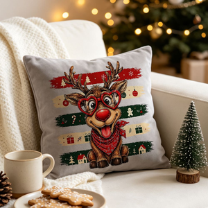 Christmas Reindeer Heat Transfer Heart Glasses <strong>Red</strong> <strong>Nose</strong> Bandana Iron on DTF Decal for <strong>T</strong> <strong>Shirt</strong> Tote Bag Apparel Wholesale - Product Image 5