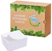 Pas de déversements, pas de gâchis, feuilles de détergent à lessive biodégradables sans plastique