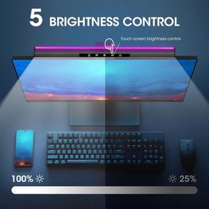 Barre lumineuse LED pour moniteur, lampe de bureau RGB à intensité variable, commande par application ou par commande tactile pour bureau/chambre/salon - Product Image 4