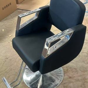 Zxm, vente en gros de rampes d'escalier de forme spéciale personnalisées, base dorée moderne, chaise de coiffure, chaise de barbier professionnelle - Product Image 5