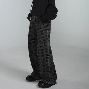 กางเกงยีนส์ผู้ชายทรงหลวมสีดำสไตล์ฮิปฮอปเอวกลาง ระบายอากาศได้ดี  รับผลิตตามสั่งพร้อมปักโลโก้  ขายส่งแฟชั่น - Product Image 3