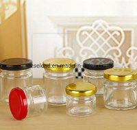 Petit pot en verre pour confiture, miel, conservation alimentaire, forme nid d'oiseau, 45ML 85ML 100ML